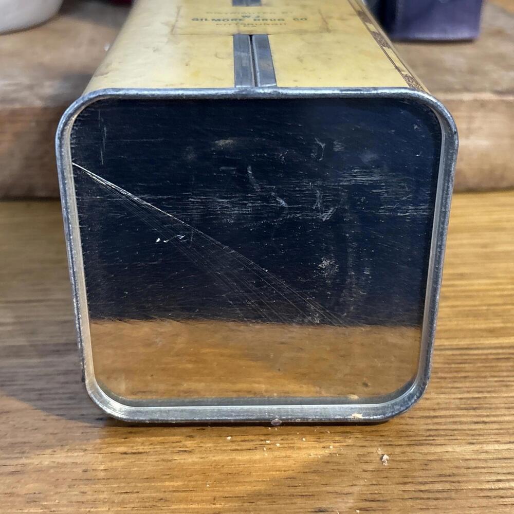 Antique PENICK & CO, Nut Galls Aleppo 1 Lb Tin Initial Line Apothecary Pharmacy - Picture 6 of 9